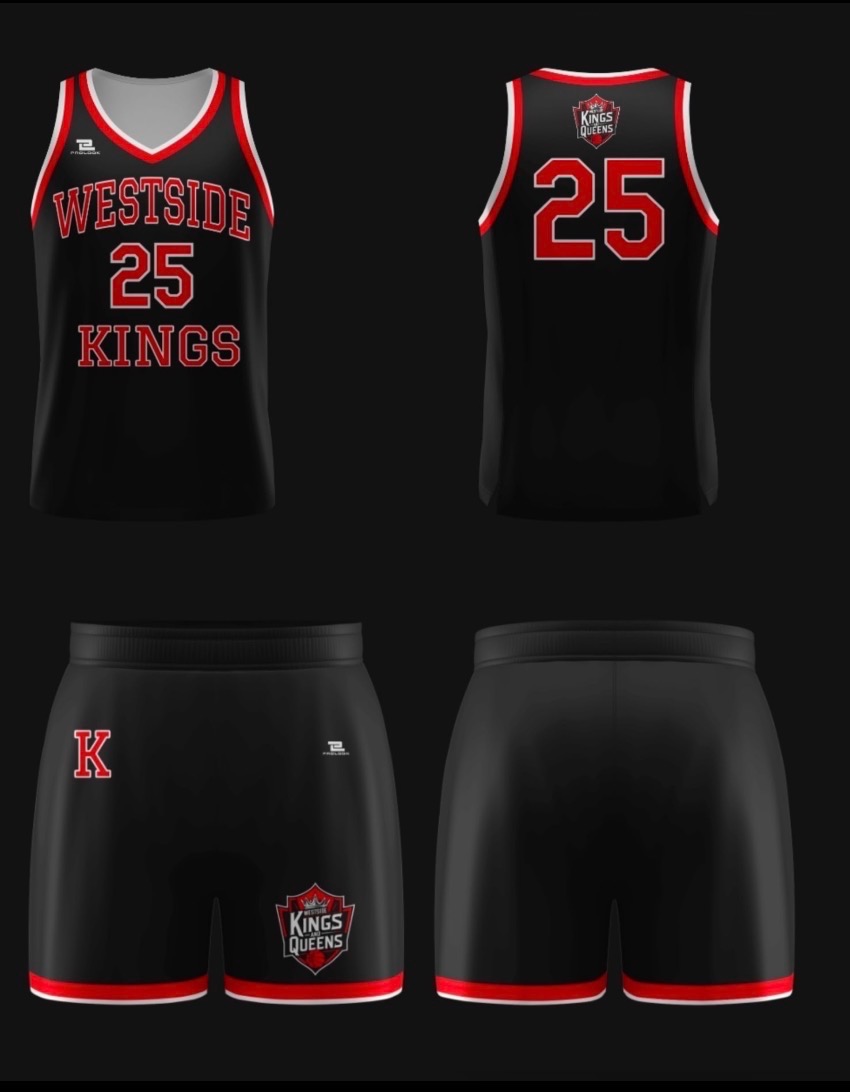 Kings jersey — black/red away